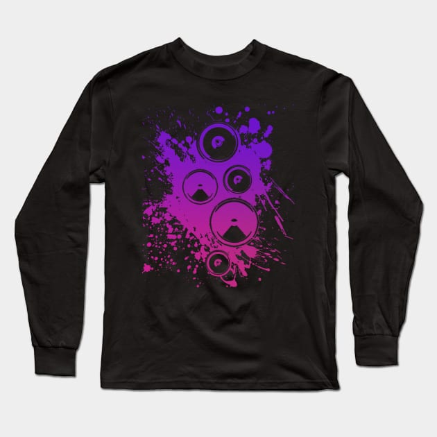 Dark Techno Speaker EDM Music Festival Long Sleeve T-Shirt by shirtontour